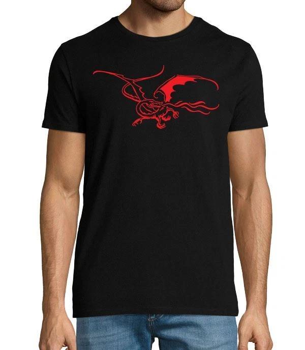 Smaug Lord Of The Rings Map Illustration Unisexs TShirt S