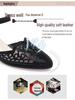 Gold Chunky Heel Mesh Sandals for Women - 2022 Summer Style, One-Strap, Hollowed Design for Middle-Aged Women