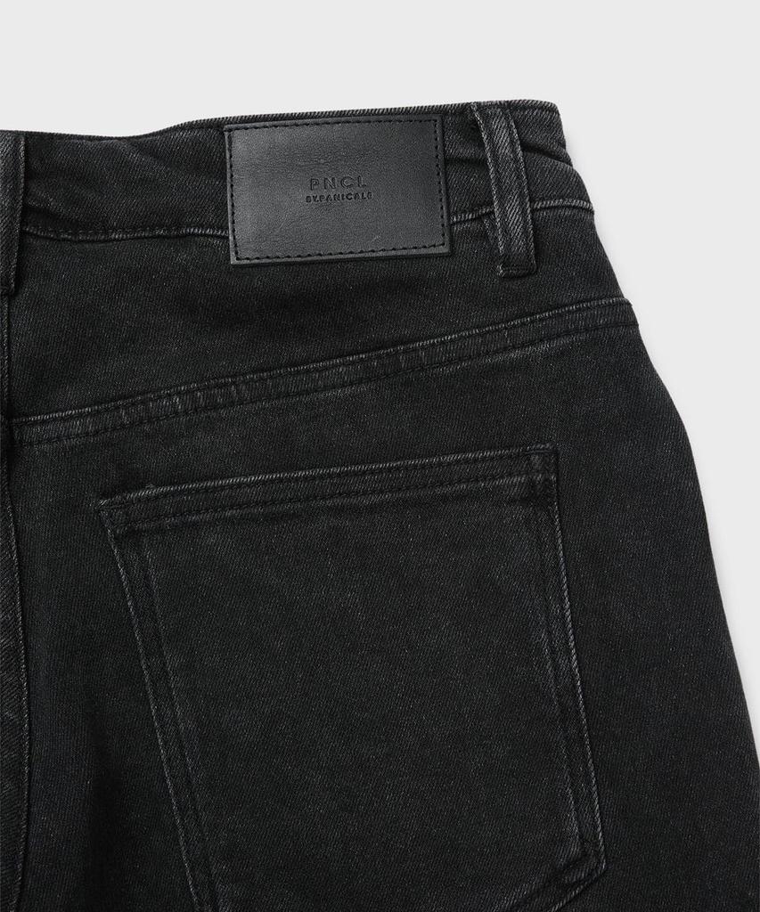 PANICALE Black Basic Slim Denim Pants [Black]