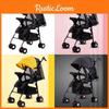 Kids Ultra Stroller Lightweight Foldable Convertible Seat One Rotation Button