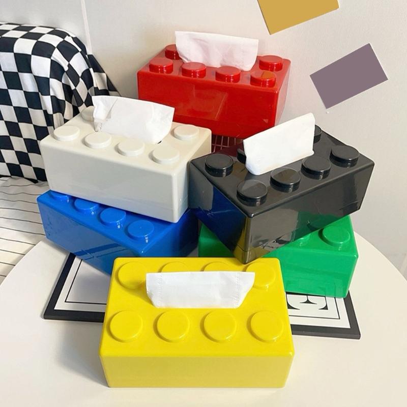 Innovative Brick Design Tissue Holder Multipurpose Desktop Paper Towel Organizer Napkin Dispenser Kitchen Decoration