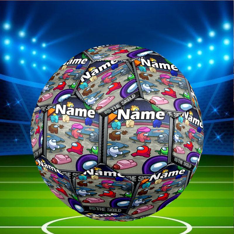 Custom Name Personalized Among Us Print Size 5 Soccer Ball Training & Match Football, for Team, Kicking, Gift for Football Enthusiasts