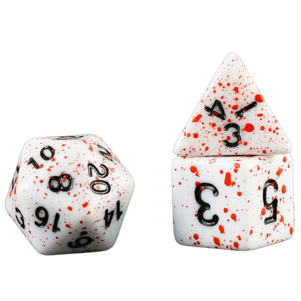 7pcs DND Dice D20 D12 D10 D8 D6 D4 for DND Table Board Game Running Group Acrylic Polyhedral Dice Set