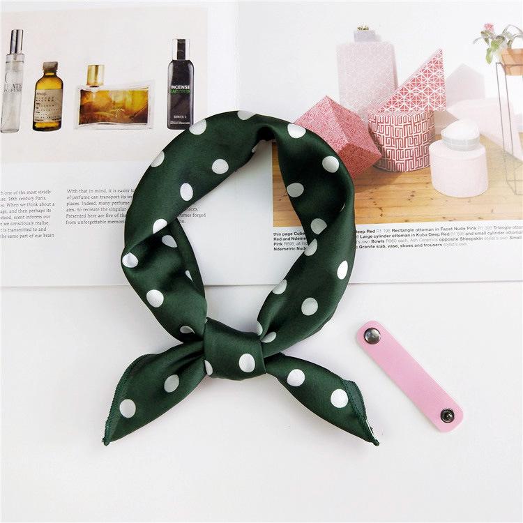 Cotton And Linen Small Square Scarf Silk Scarf Women'S Spring And Autumn New Style Artistic And Versatile Fashionable Temperament Headband Scarf