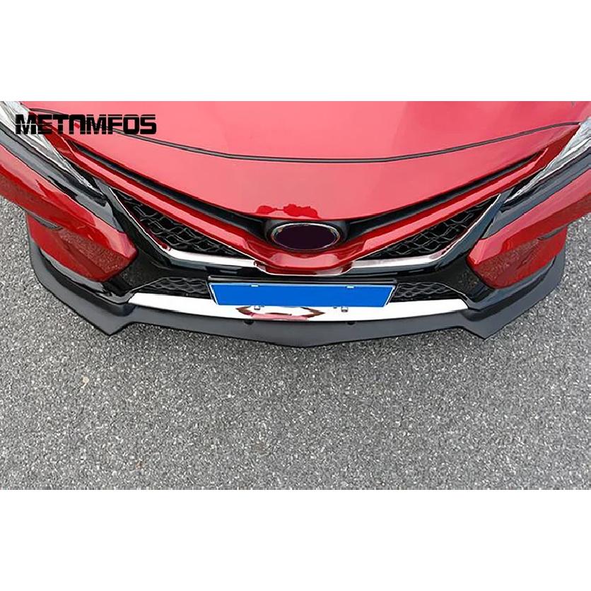 For Toyota Camry Sports SE XSE 2018-   Chrome Front Bumper Trim Body Kit Diffuser Splitter Accessories Car Styling