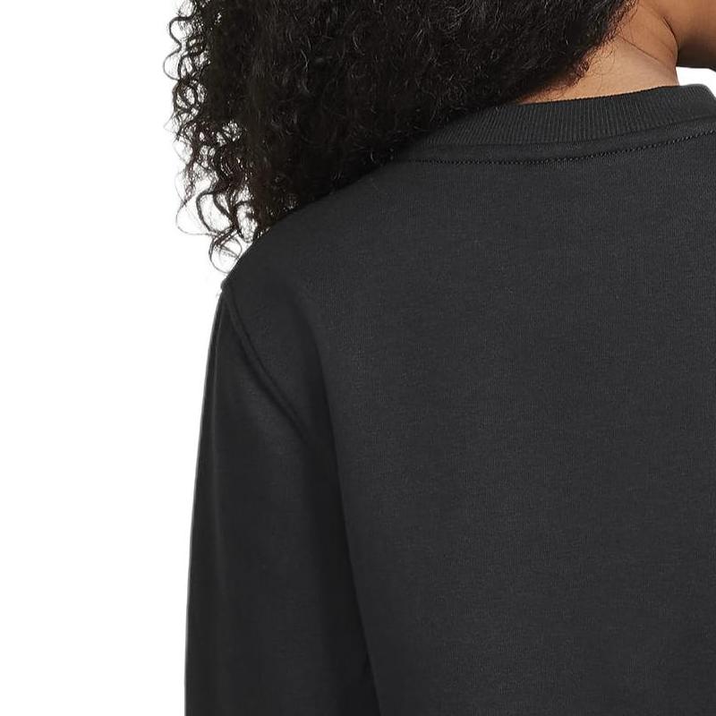 Nike Sweat-shirt Enfant Imprimé Logo Lettre Col Rond Manches Longues Sweat-shirt Enfant Noir HQ0975-010
