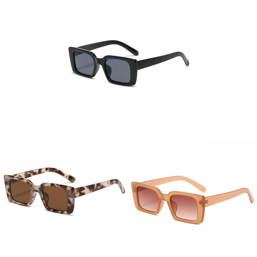 Sun Protection Square Sunglasses With Uv400 For Fashionable Outdoor Travel