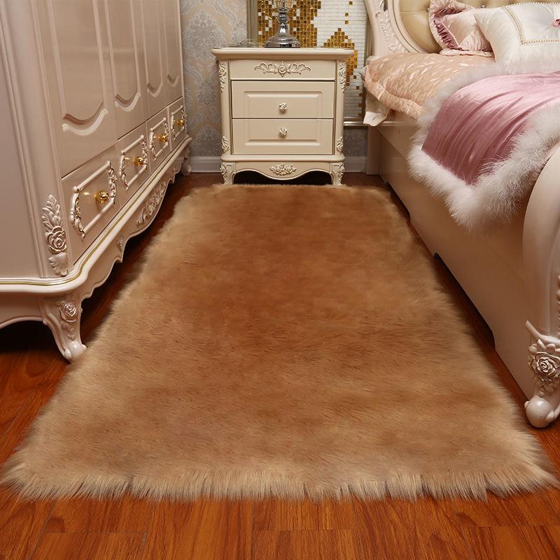

Белый ковер с длинными волосами, искусственный мех, пушистый ковер для гостиной, прикроватная тумбочка для спальни, пушистая теплая подушка, украшение для эркера, напольный коврик 180*200cm