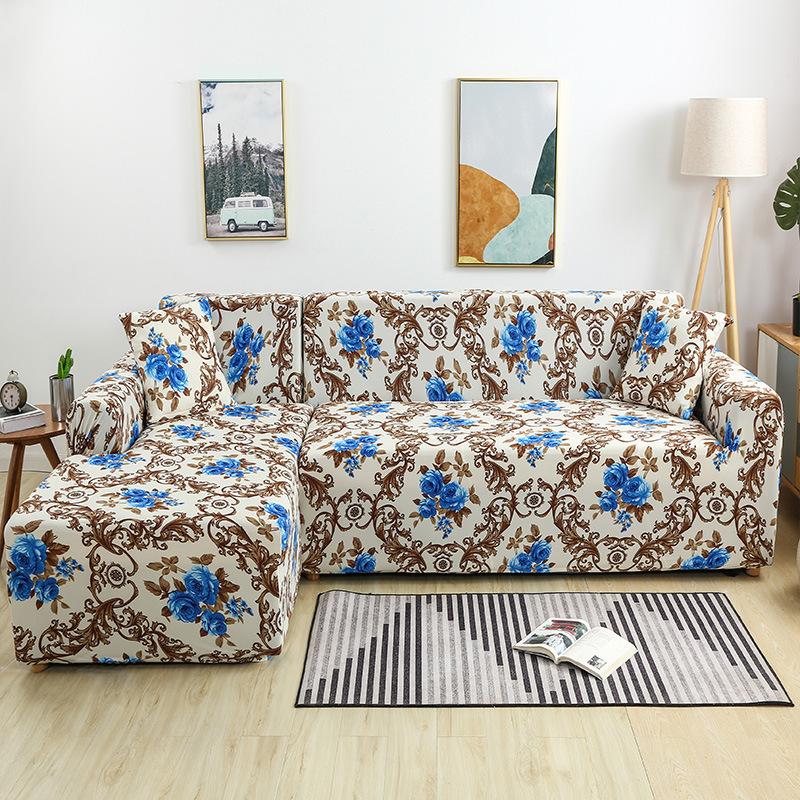 Elastic All-Inclusive Non-Slip Sofa Cover Sofa Slipcover Solid Color
