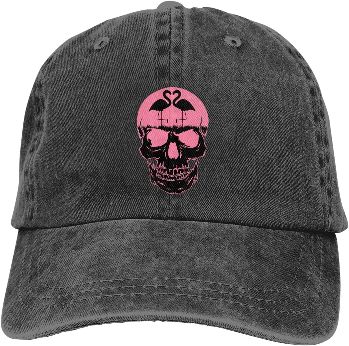 

Calm The Flock Down Flamingo Graphic Baseball Cap Adjustable Low Profile Cotton Style Casual Hat Unisex One Size