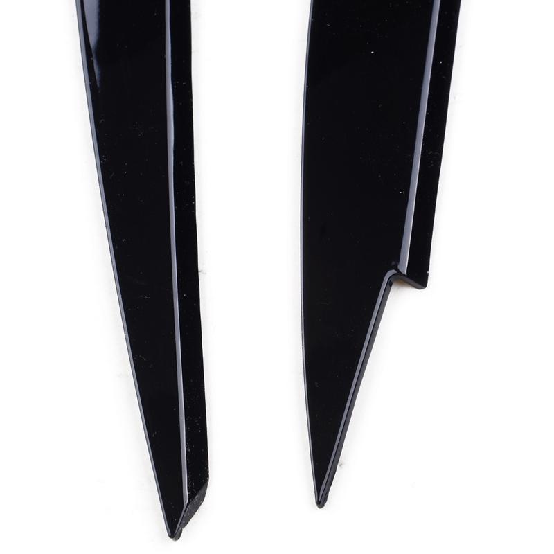 2pcs ABS Black Headlight Eyebrow Eyelids Decoration Cover Trim Fit For VW Golf 7 VII GTI GTD GTE R MK7 2012-2015
