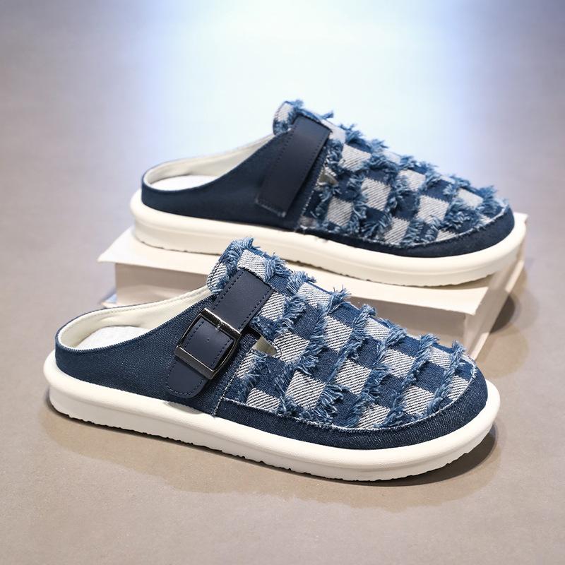 Mens Slippers 2025 Breathable Casual Outdoor Summer Sneakers Shoes Walking Hiking Slides Luxury Designer Fashion Home Loafers