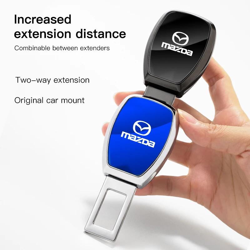 2025 Hot 1Pcs Car Seat Belt Clip Extender Lock Buckle Plug For Mazda 2 5 CX3 6 CX9 3 MS GJI CX30 BM MX5 CX5 BN GL CX7 MX3 GH BK