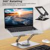 Foldable Tablet Holder 360 Rotating Base Computer Riser Ergonomic Notebook Computer Stand  for Desk