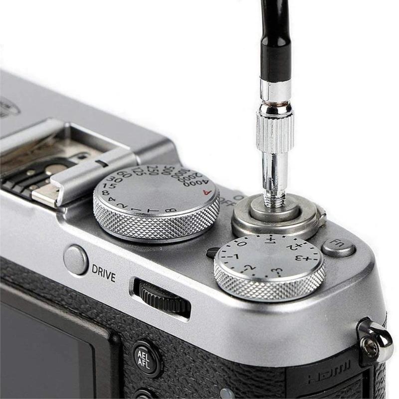 Threaded Release Cable Vibration-Free Shutter Release Cable Shutter Release Cable with Bulb-Lock Mechanical Shutter