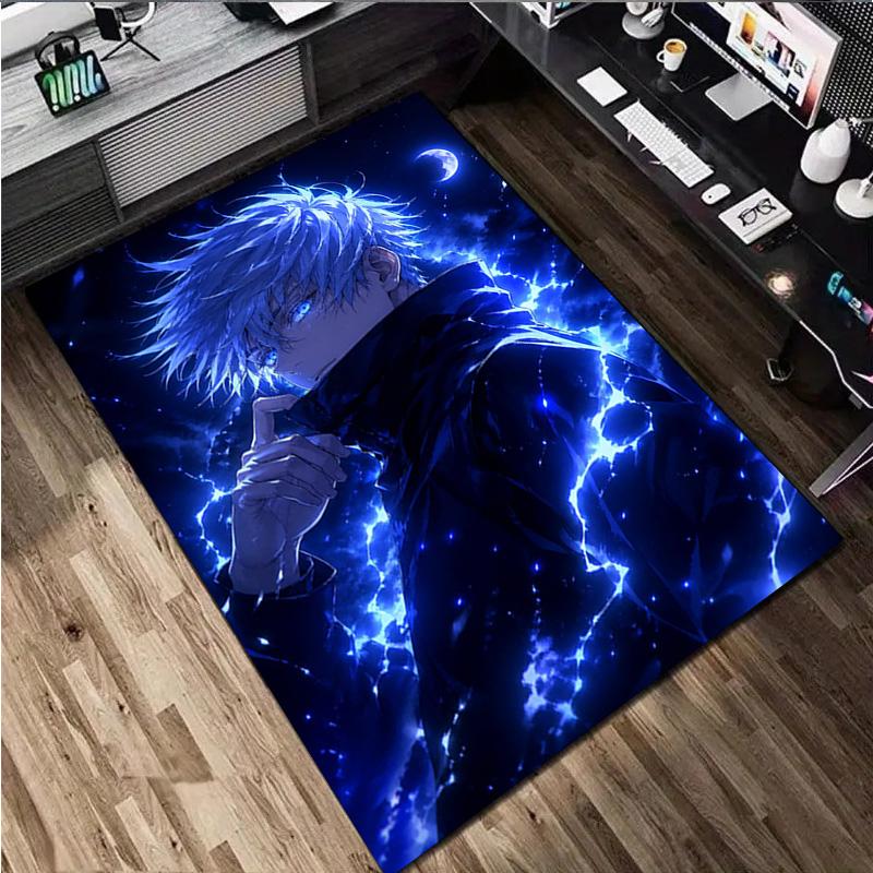 Gojo Satoru Rug - Home Carpet Office Decorative Carpet For Living Room Bedroom Door Mat Floor Rug Computer Chair Area Rug