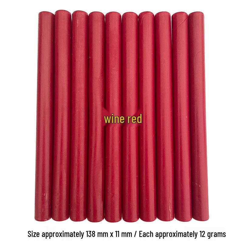 Round Wedding Invitation Wax Stick for Sealing, Hot Melt Glue Gun Compatible, Ideal for Wine Jar Sealing and Wax Cellar Storage