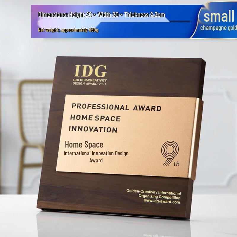 Imitation Black Walnut Aluminum Honor Plaque and Certificate Plate