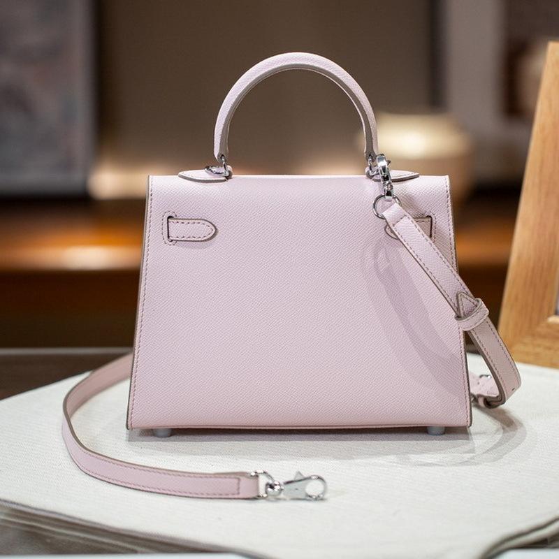 2025 New Genuine Leather Women's Bag EP Palm Pattern 19+22+25 Leather Kai Li+Fashion Handheld Single Shoulder Crossbody Bag