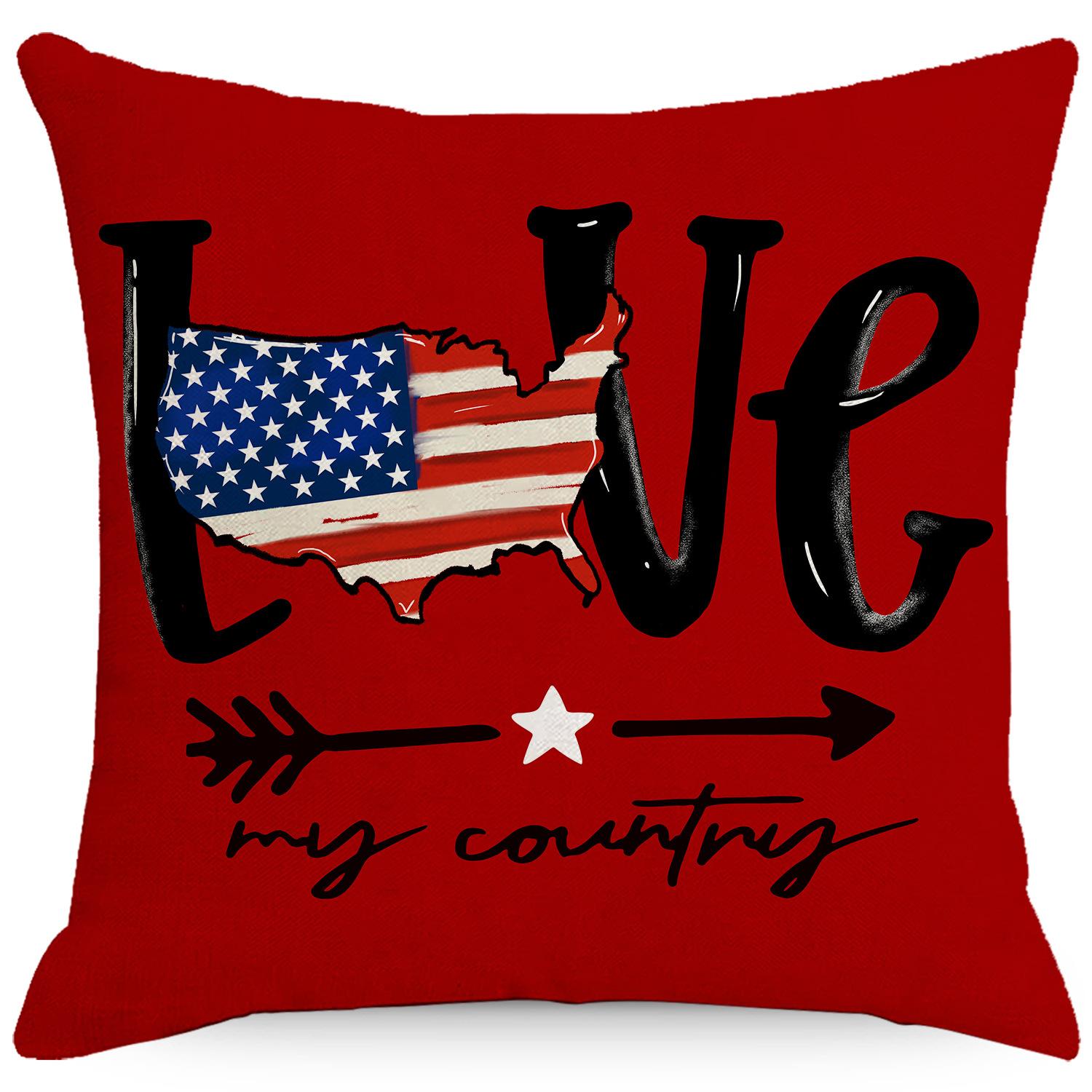 

Праздничная наволочка льняная с принтом в полоску домашняя ткань наволочка 45 * 45Cm