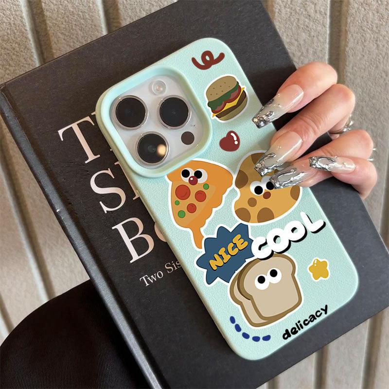 Fun Cartoon Toast Cookies for IPhone16promax Phone Case for Apple 15pro Girl 14 Creative