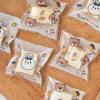 100pcs Cartoon Cookie Packaging Bag Cookie Snowflake Crispy Packaging Self Sealing Bag Separate Transparent Cute Little Bear