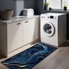 Läufer Teppich Langer Teppich Hochwertig Blau Fußmatte Flurteppich Küchenteppich Wohnzimmerteppich Schlafzimmerteppich Heimdekoration