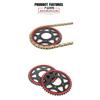 Silent Durable Chain SPROCKET KIT Chain Wheel Kit for Benelli TNT300 BN302 TORNADO Keeway RKX 300 STELS BN TNT 300 302 302S 502C
