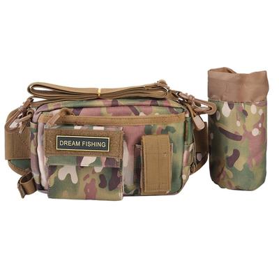 Fishing Hip Shoulder Locking Carabiner Bag, Bag, Bag, 2-Way, Multi-Function Storage, (Camouflage)