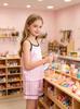 Girls Satin Pajama Set, Pink Striped Cami Top & Shorts Bow Decor Soft Silk Sleepwear Kids Summer Loungewear Pjs for Kids 8-12Y