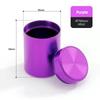 Luftdichte Geruchsdichte Teedose aus Aluminiumlegierung Mini Kräuter Vorratsbehälter Tragbarer Kaffee Aufbewahrungsbehälter Auslaufsichere Teedose