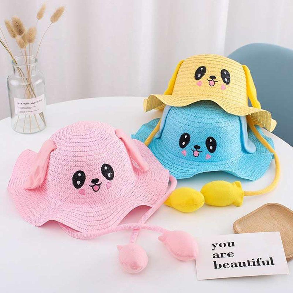 Wide Brim Children's Hats Moving Ears Sun Hat Multifunctional Fisherman's Hat Summer Girls Boys