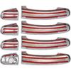 SCITOO Pack of 4 Front Rear Left Driver and Right Passenger Side Chrome Exterior Outside Outer Door Handle Covers for 2013-2017 for Ford Kuga/Escape