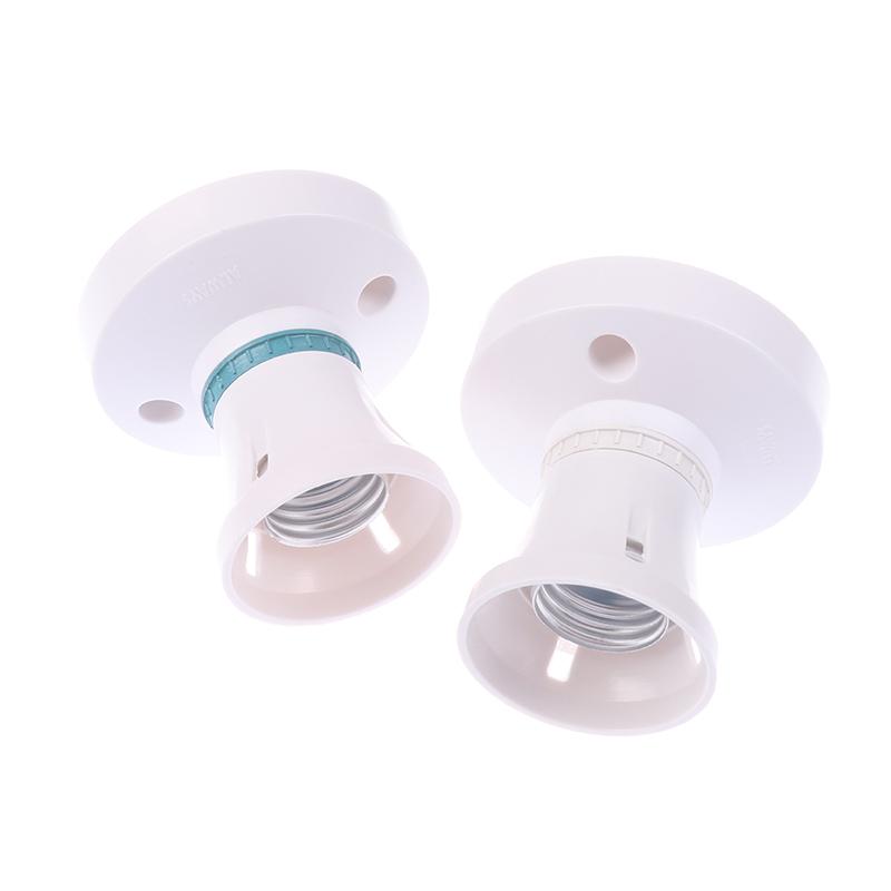 High-Power E27 Screw Ceiling Lamp Head Led Lamp Holder Desktop Led Lighting Base Socket Home Heat Resistant Round Lamp Holder