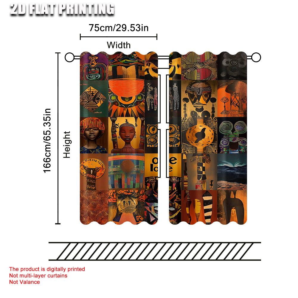 Curtains Black Women Polyester Without Electricity Summer Party Decorations Applies Holiday Family Made Of