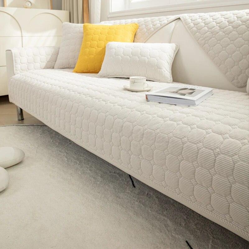 Tjock plysch soffhandduk Europeisk universal sofföverdrag Halkbeständigt sofföverdrag Soffhandduk för dekorkudde i vardagsrummet