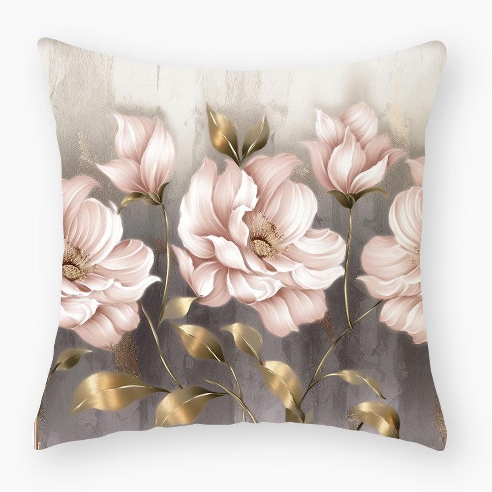 Nordic Oil Painting Pillowcase, Light Luxury Home Sofa Decoration Cushion, Car Seat Cushion, Bedside Pillowcase