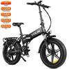 Elektrofahrrad Vitilan V3 20" Fat Tire 1200W Spitzenleistung City E-Bike für Erwachsene 48V 13AH LCD-Display 7 Gänge Maximale Belastung 150 kg
