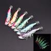 Glow Shrimp Hook Squid Jigs Life-like Design UV Crowns Sea Fishing Lure Noise Sound 23g Weight Hard Bait Sea Fishing