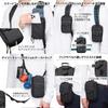 Hakuba Travel Messenger HAKUBA Gadget Pouch Plus Shell Utility Shoulder AZ Shoulder Waist Smartphone Camera Black Bag, Pouch, Bag, Pouch, Pouch,