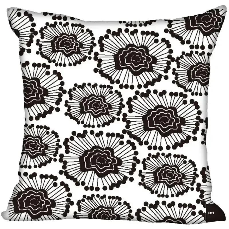 Black And White Pattern Throw Pillow Cover With Short Plush Print For Living Room Sofa Decoration Cushion Cover Pillow Covers