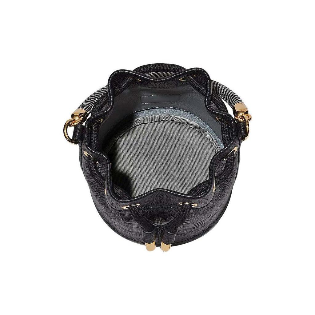 Marc Jacobs Mini-Beuteltasche mit Kordelzug und Logo Damen-Handtaschen Schwarz 2S3HCR058H03-001