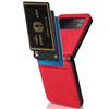 Fashion Card Slot Folding Phone Bag Case For Samsung Galaxy Z Flip 4 5g Flip3 Flip4 Flip 3 Zflip4 Anti -Sweat Matte Cover