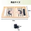 RekiLife Sling Hockey Board Tabletop Wooden Hockey Game for Kids and Perfect for Parties Game, Adults,