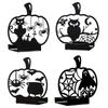 Halloween Metal Tealight Holders Hollowed Ghostly Bat Cats Iron Candle Stand Candlestick for Home Centerpieces Decors