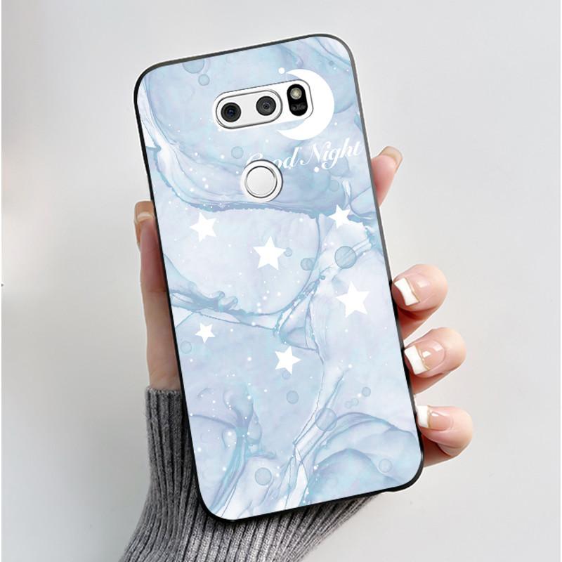 Cute Case For LG V30 V30+ Plus Funda LG V30s ThinQ Capa LG V35 ThinQ Printing Shell Protective Cover Soft Silicone Cartoon Cases