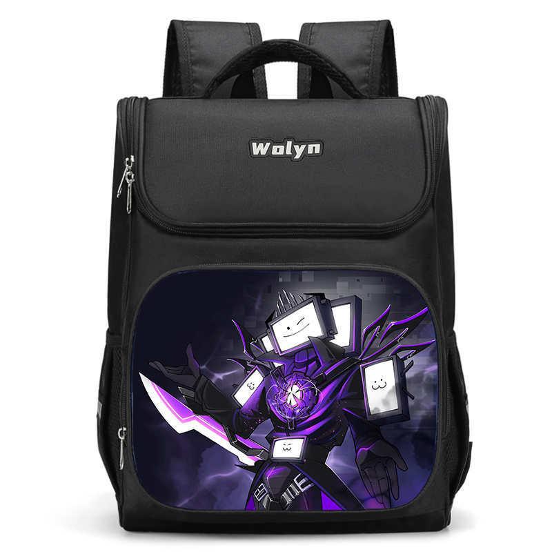 Trendy Oxford Cloth Backpack For Elementary School Students Large Capacity Design