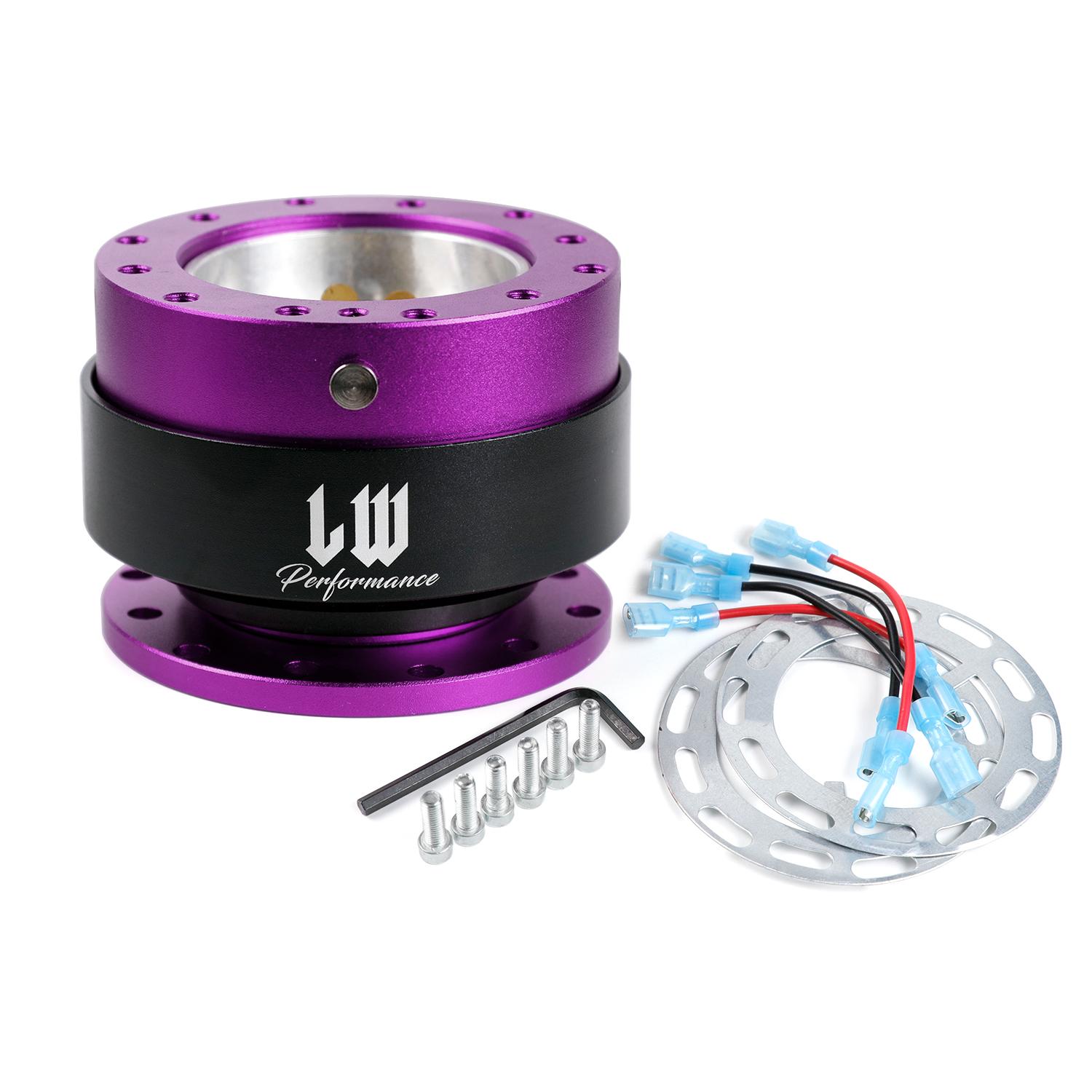 LW Performance Aluminum Quick Release Removable Snap Off Racing Steering Wheel