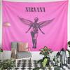 Nirvana Angel Wings Tapestry Wall Hanging Retro Grunge Decor for Bedroom Living Room Dorm Room Fan Gift