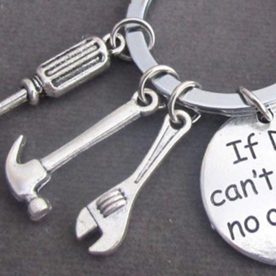 If Dad Can't Fix It No One Can Hand Tools Keyring Father's Day Gift Key Chain